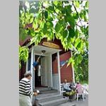 På bygården fanns fika med hembakat